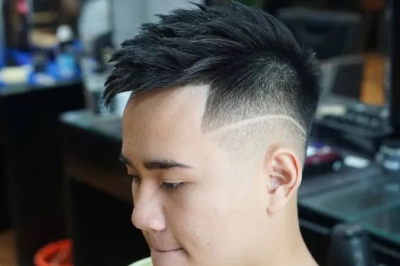 mohican chéo kiểu tóc nam đẹp