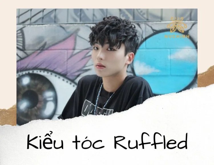 kiểu tóc nam uốn ruffled