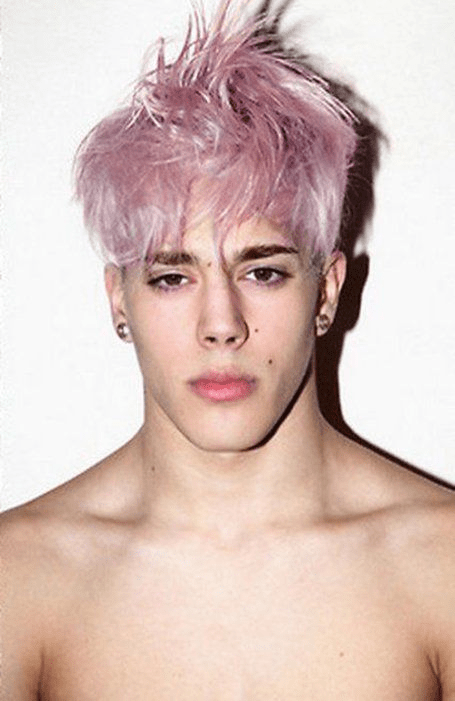 màu tóc nam đẹp hồng khói