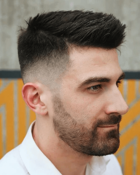 kiểu tóc nam short quiff ngắn