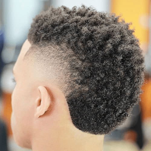 Kiểu tóc Mohican uốn xù cho nam