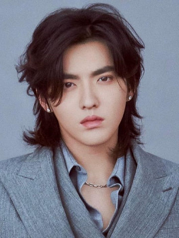 Wolf Cut for Asian Men with Long Hair