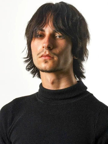 Wolf Cut for Men with Long Hair