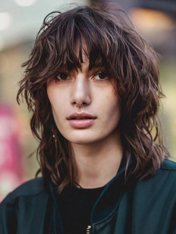 Wolf Cut for Men with Long Hair