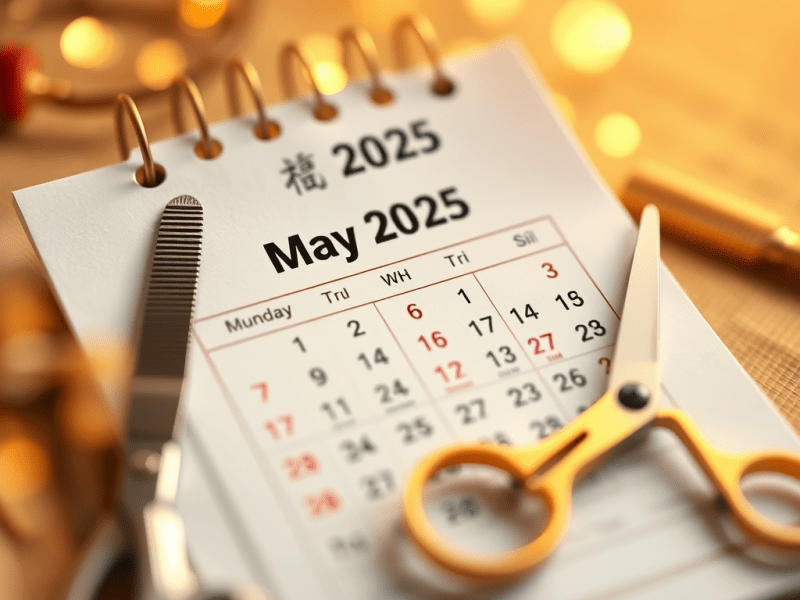 Lịch cắt tóc nam – Chọn ngày đẹp để cắt tóc tháng&nbsp;5/2025