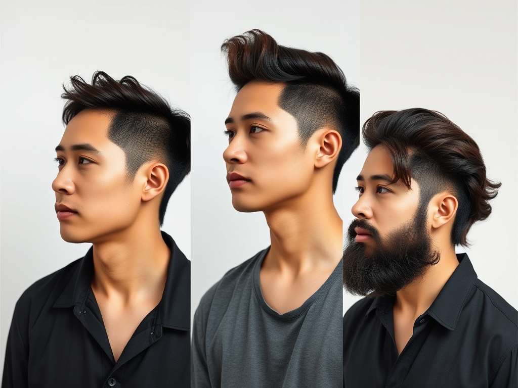 tóc ruffled nam, kiểu tóc nam uốn ruffled