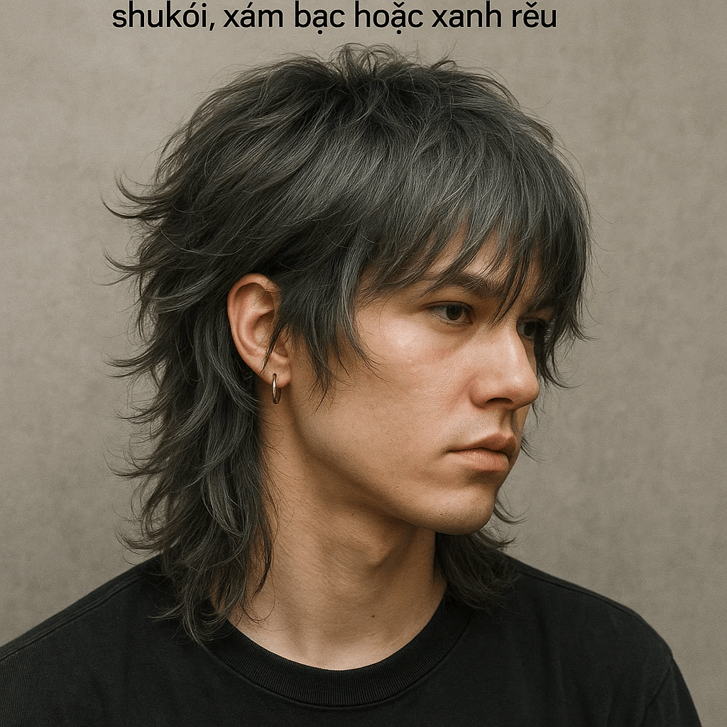 Textured Mullet Wolf Cut – Cá Tính & Gồ Ghề