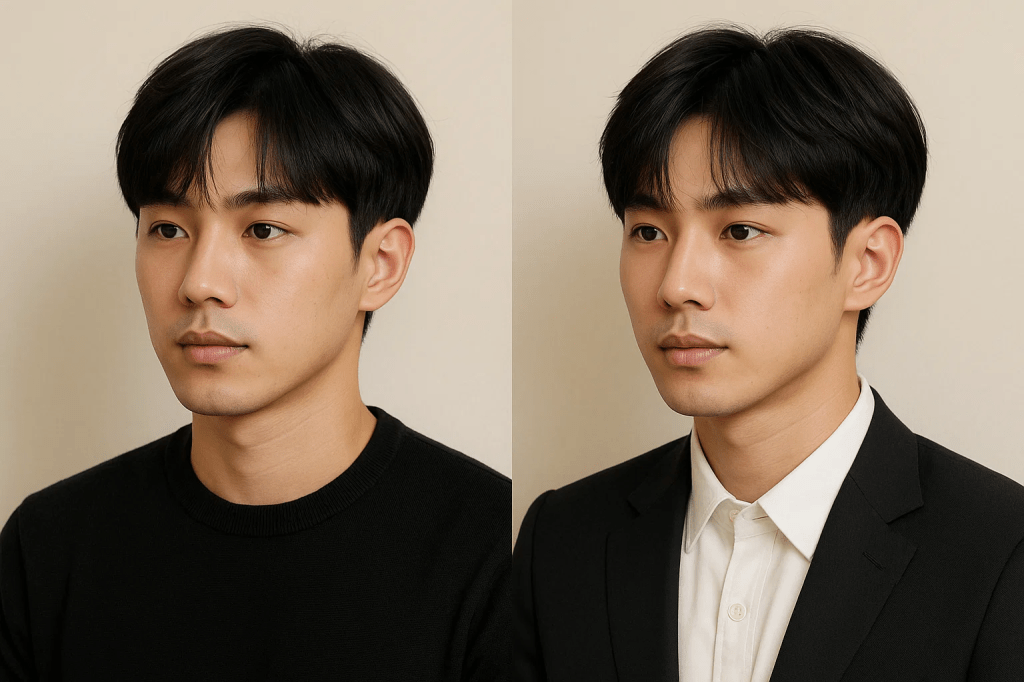 kiểu tóc nam Two Block Layer