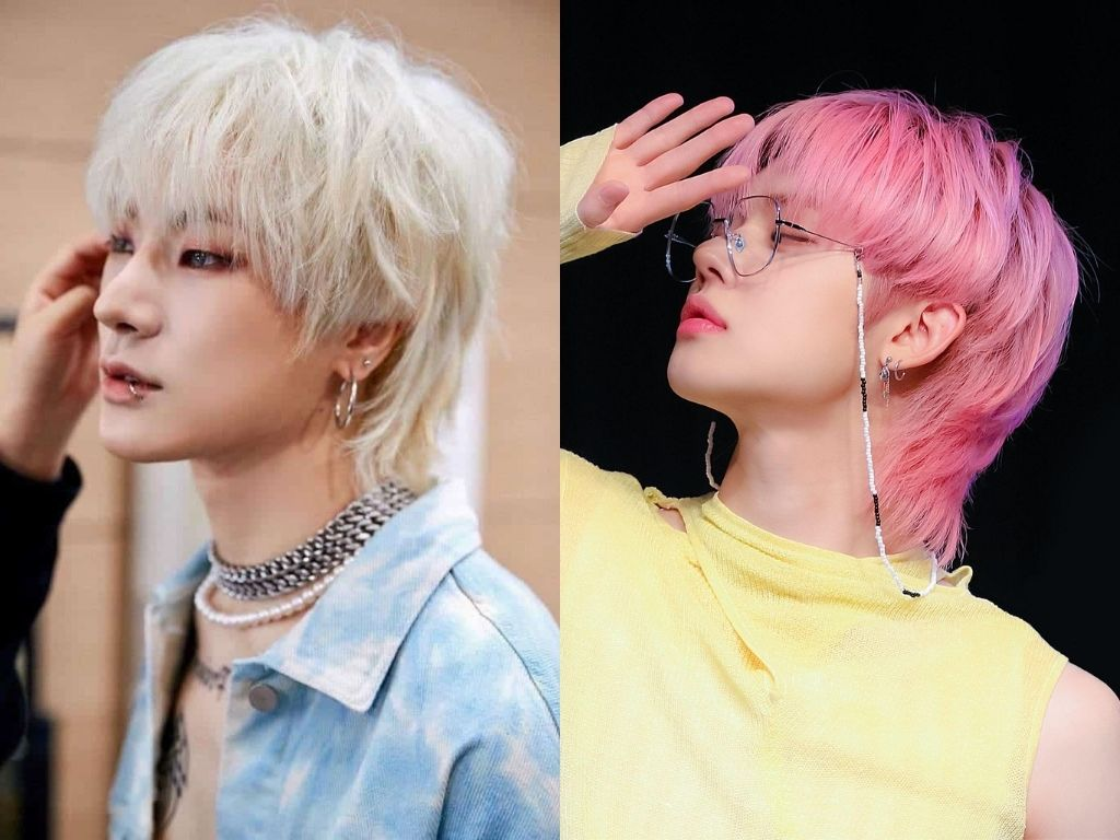 Mullet nhuộm sáng