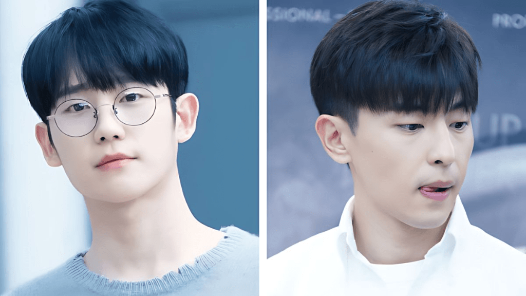 kiểu tóc pixie nam mái bằng