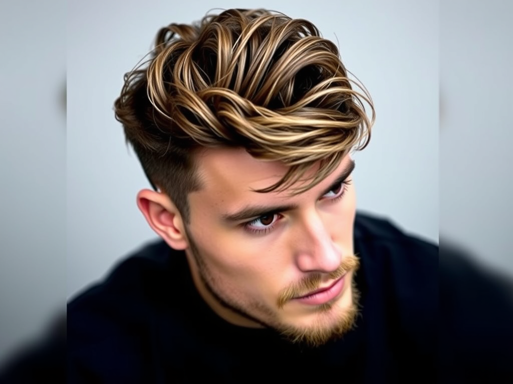 Ruffled Layer với mái bay cho đàn ông