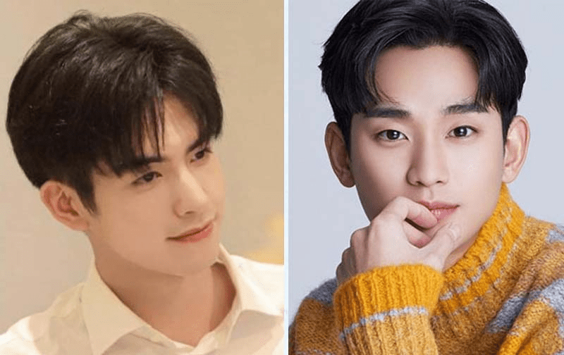 Tóc two block middle part