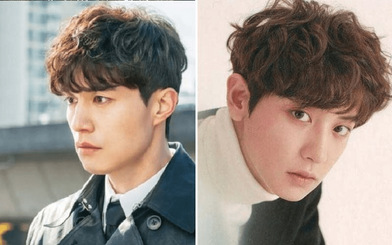 Tóc two block uốn sóng nước