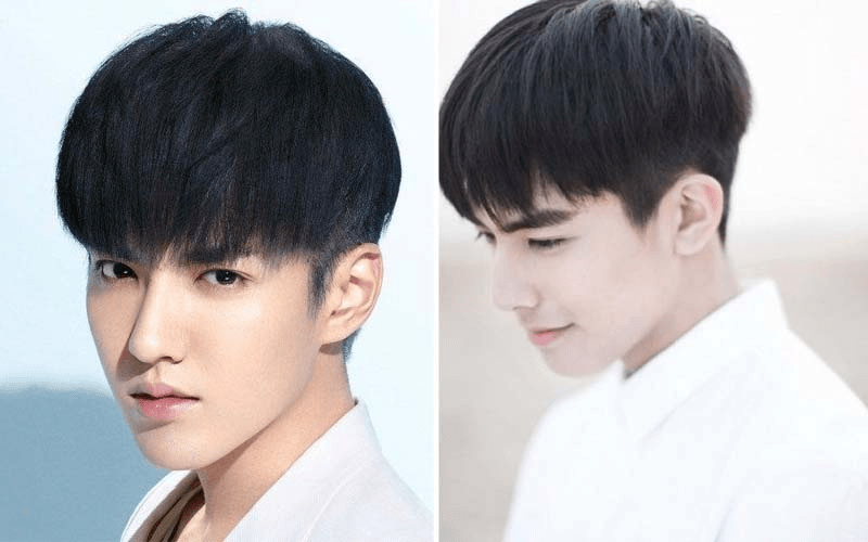 Tóc two block mái ngố